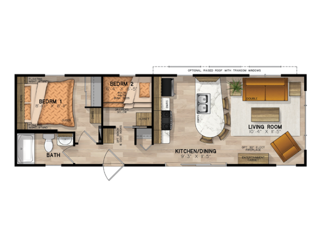 Escape Erindale Floorplan