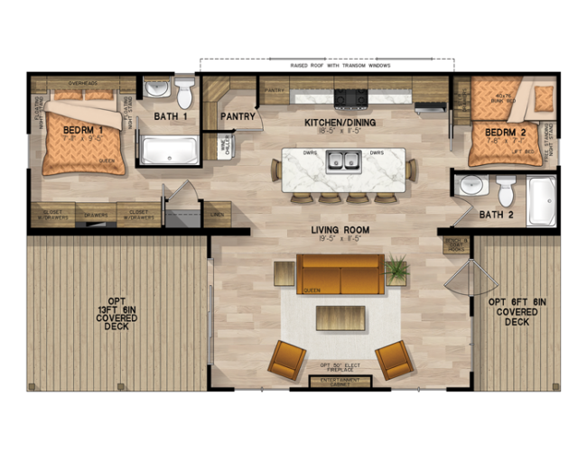 Escape Edgewood Floorplan