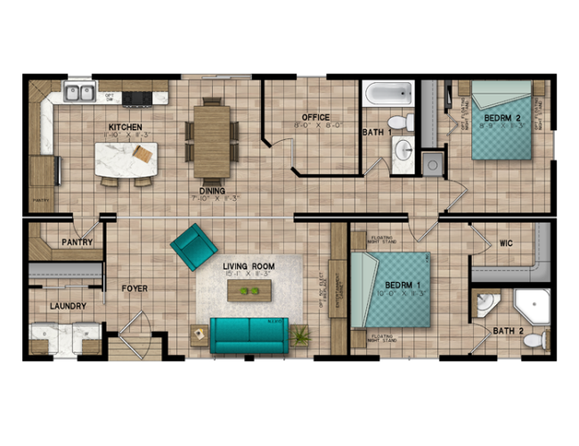 Escape All Season Aberdeen Floorplan