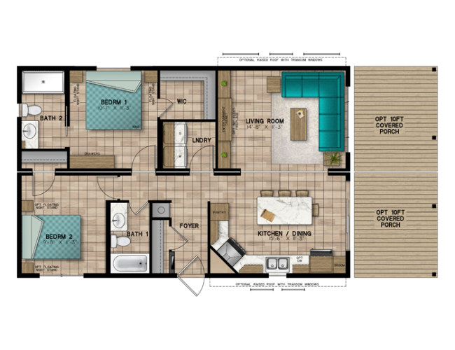 Escape All Season Aurora Floorplan