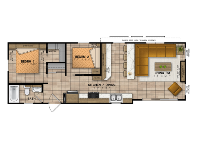 Escape Elkins Floorplan