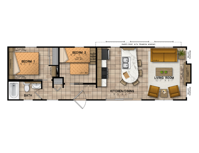 Escape Everly Floorplan